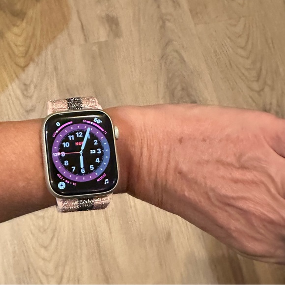 New Apple Watch band sparkle stripe adjustable removable strap - Picture 12 of 12